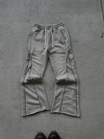 RETRO HIGH STREET DRAWSTRING WIDE LEG TROUSERS