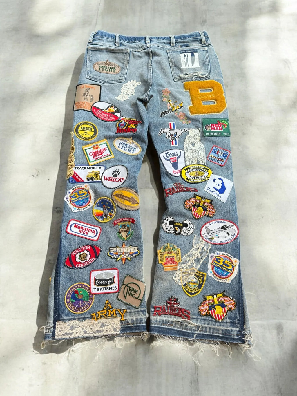 PATCHED VINTAGE DENIM - STREET STYLE JEANS