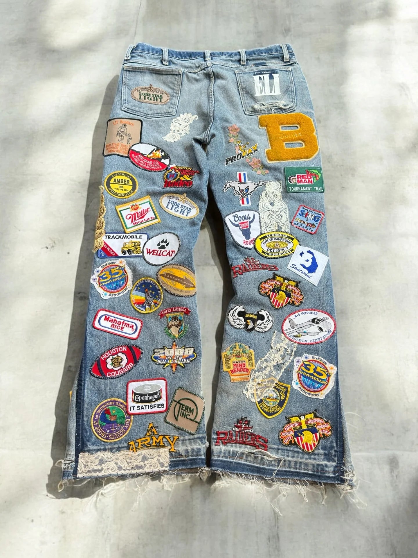 PATCHED VINTAGE DENIM - STREET STYLE JEANS