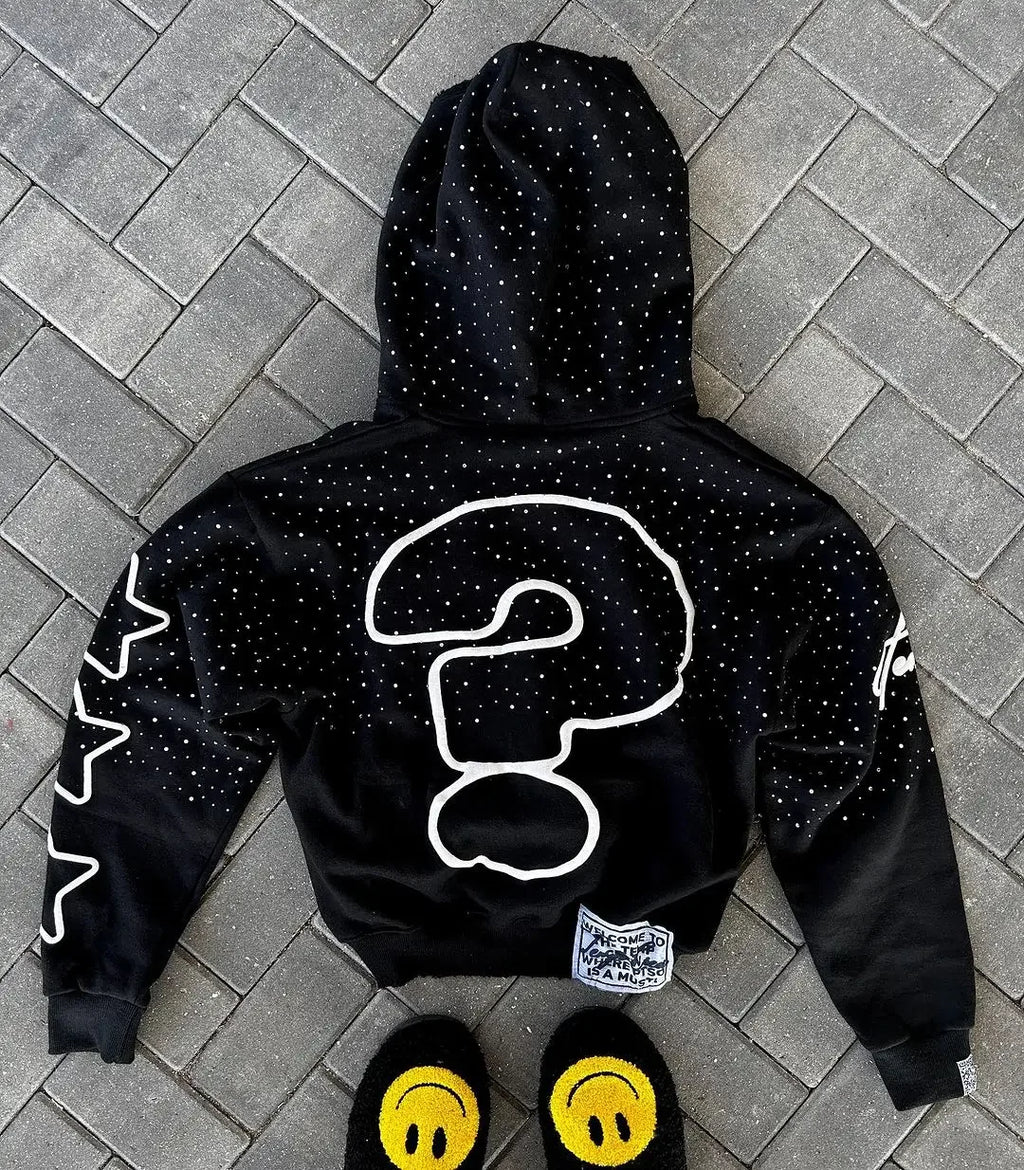 HARAJUKU Y2K ZIP HOODIE - SPARKLE EDITION