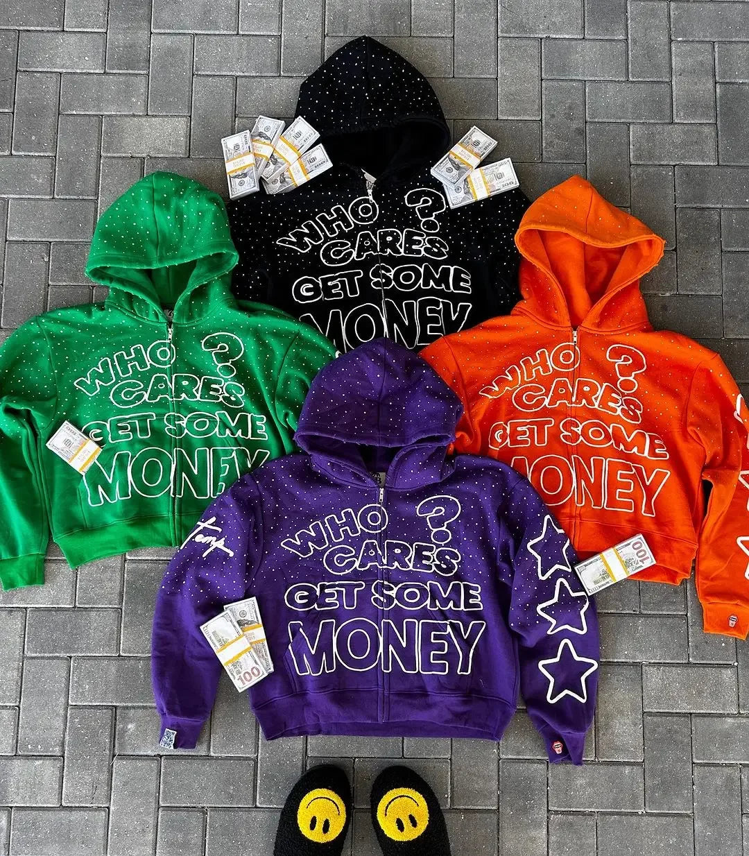 HARAJUKU Y2K ZIP HOODIE - SPARKLE EDITION