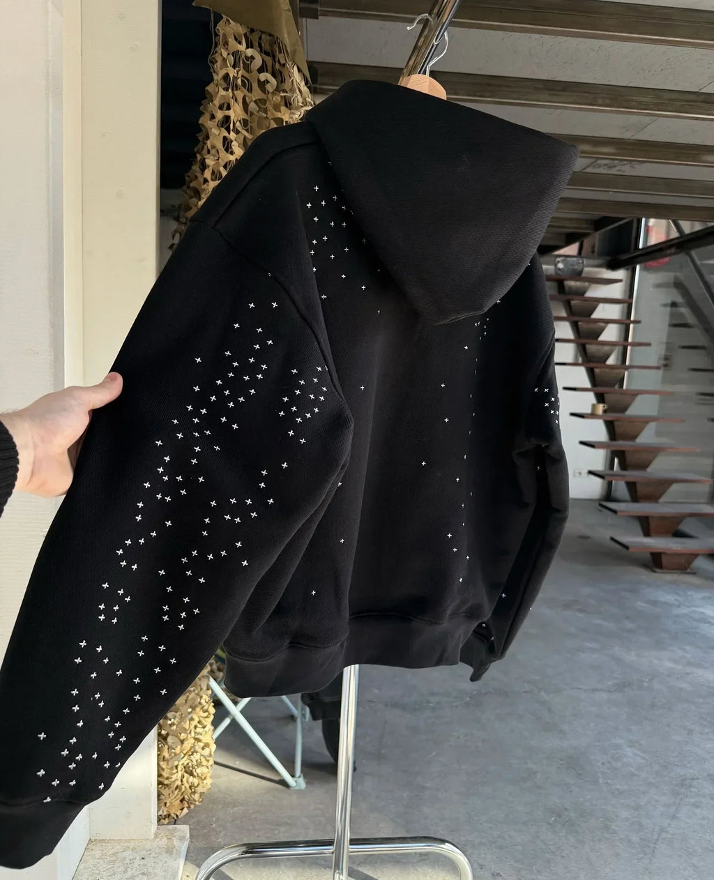 Y2K RHINESTONE HOODIE - GOTHIC STREETWEAR