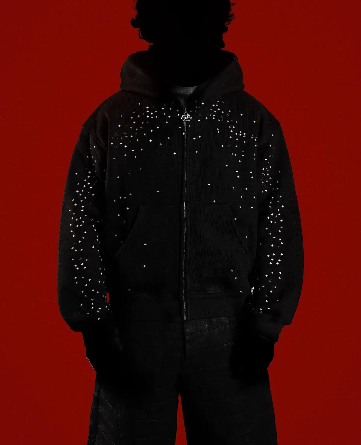Y2K RHINESTONE HOODIE - GOTHIC STREETWEAR