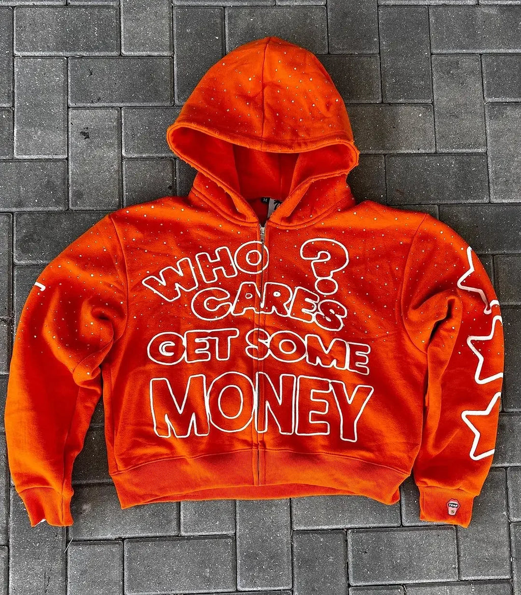 HARAJUKU Y2K ZIP HOODIE - SPARKLE EDITION