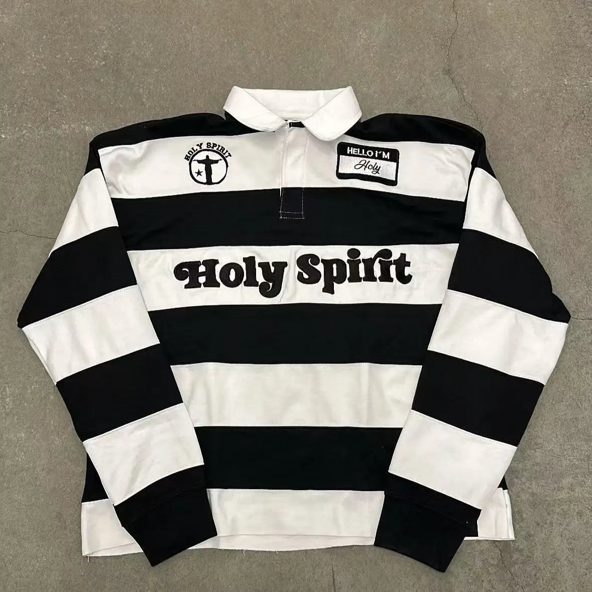 STRIPED RETRO POLO SHIRT